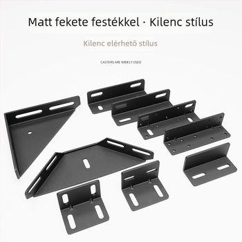 Ágy szögcsatlakozó – szénacél, Aubaile, galvanizált felület, modern minimalista stílus, alkalmas tömörfa ágyakhoz