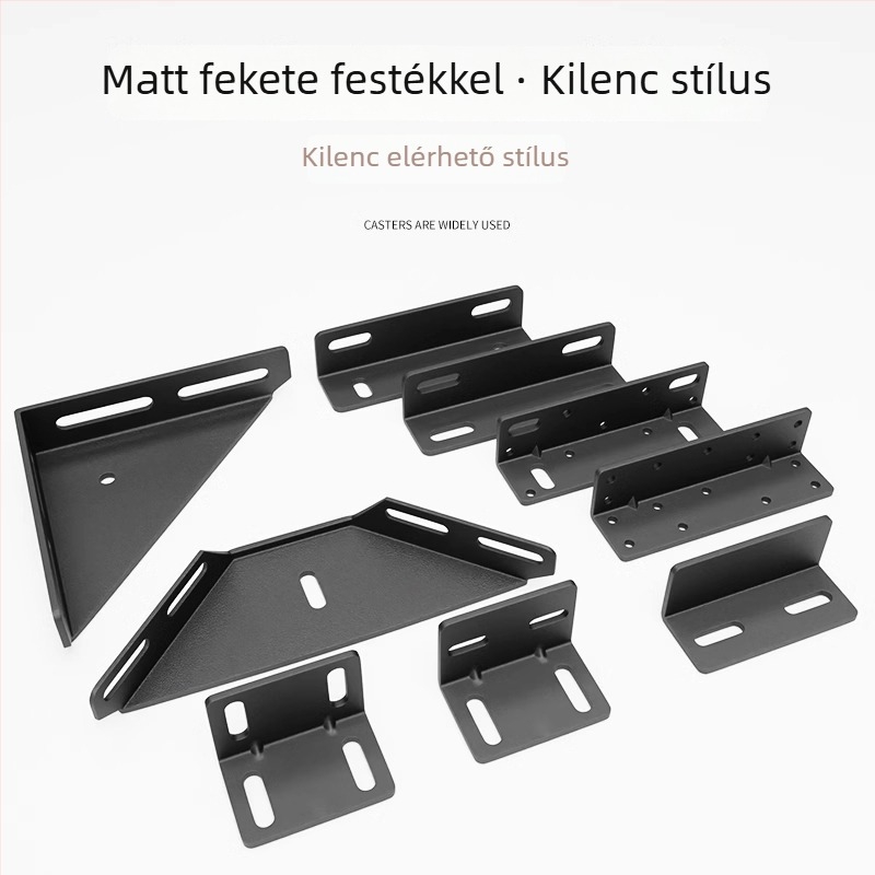 Ágy szögcsatlakozó – szénacél, Aubaile, galvanizált felület, modern minimalista stílus, alkalmas tömörfa ágyakhoz