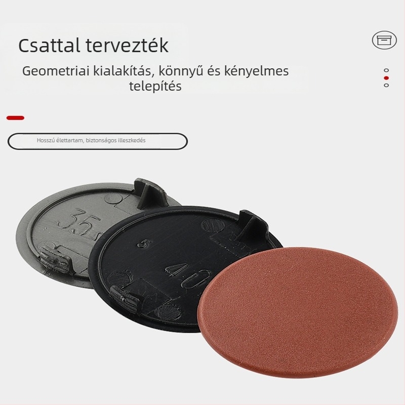 Műanyag pántlyuk dugó – modell 55, ruhásszekrényhez, modern minimalist stílus