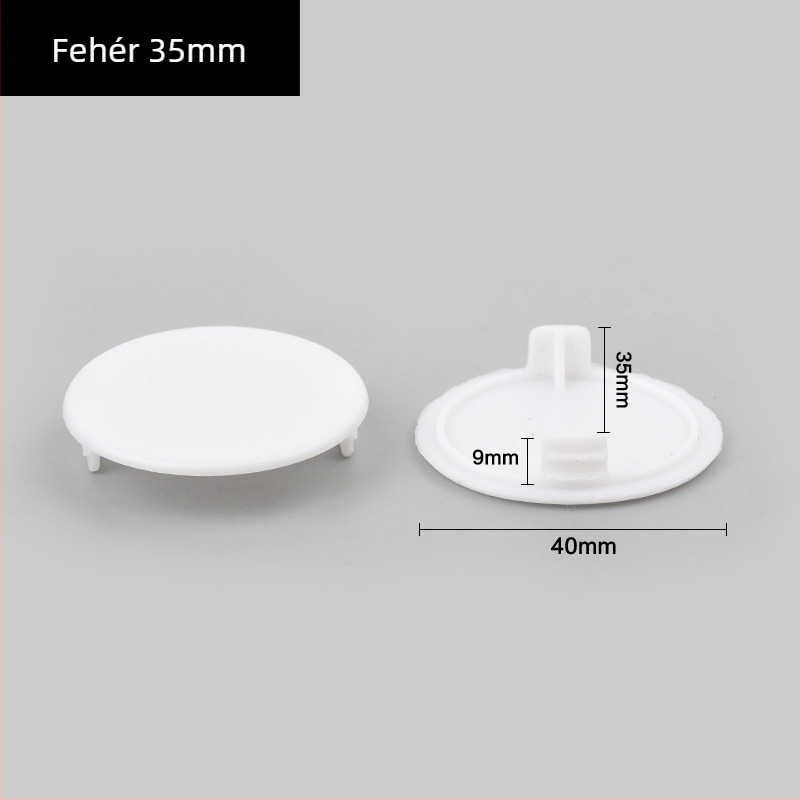 Műanyag pántlyuk dugó – modell 55, ruhásszekrényhez, modern minimalist stílus