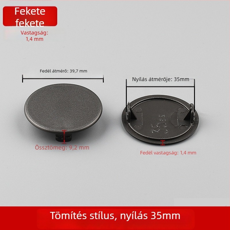 Műanyag pántlyuk dugó – modell 55, ruhásszekrényhez, modern minimalist stílus