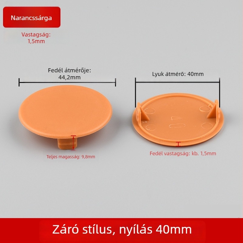 Műanyag pántlyuk dugó – modell 55, ruhásszekrényhez, modern minimalist stílus