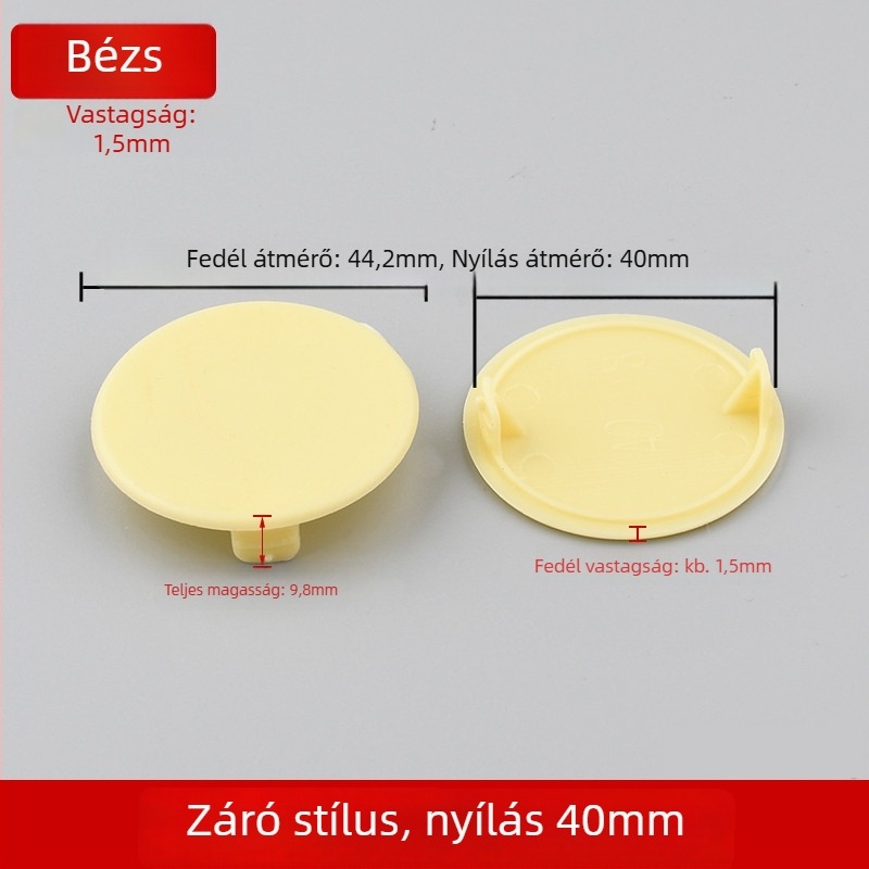 Műanyag pántlyuk dugó – modell 55, ruhásszekrényhez, modern minimalist stílus
