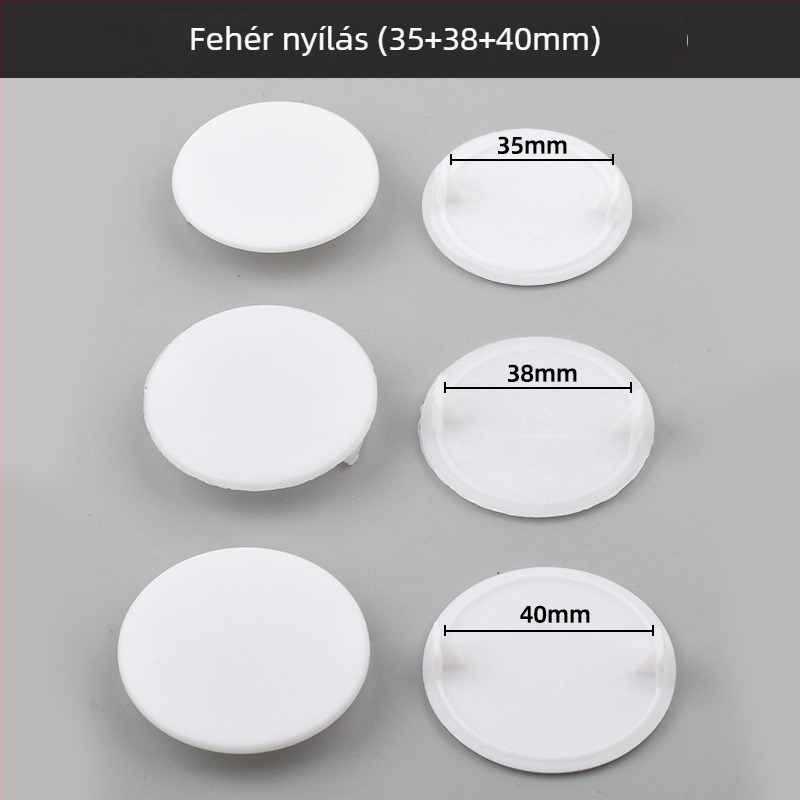 Műanyag pántlyuk dugó – modell 55, ruhásszekrényhez, modern minimalist stílus
