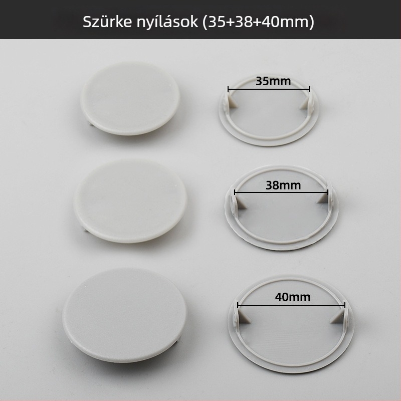 Műanyag pántlyuk dugó – modell 55, ruhásszekrényhez, modern minimalist stílus