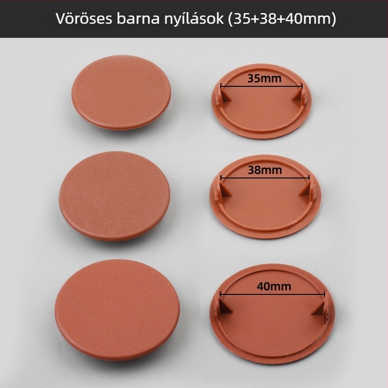Műanyag pántlyuk dugó – modell 55, ruhásszekrényhez, modern minimalist stílus