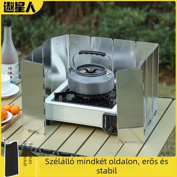 Szélvédő kültéri hordozható gázfőzőhöz — Leshan Outdoor Strength Factory, modell 7HT5S6JH7MTH, CE tanúsított
