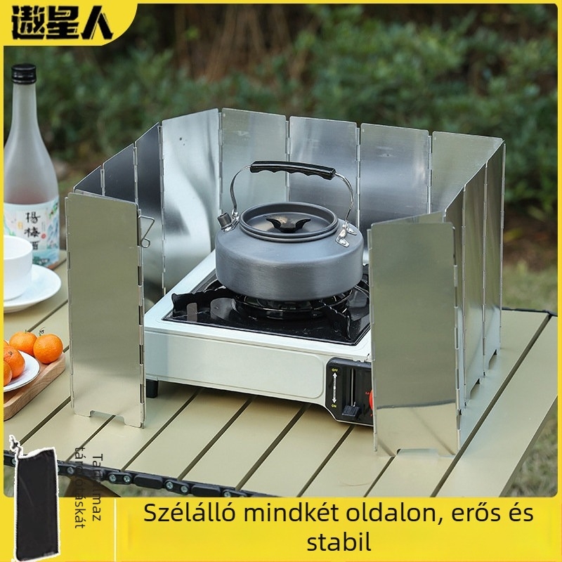Szélvédő kültéri hordozható gázfőzőhöz — Leshan Outdoor Strength Factory, modell 7HT5S6JH7MTH, CE tanúsított