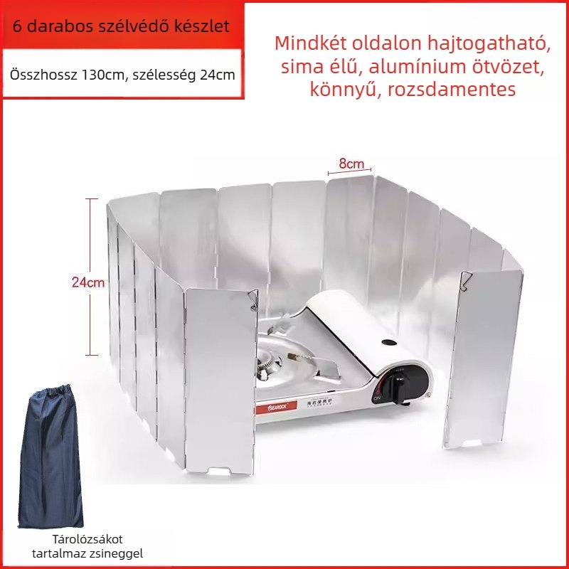 Szélvédő kültéri hordozható gázfőzőhöz — Leshan Outdoor Strength Factory, modell 7HT5S6JH7MTH, CE tanúsított