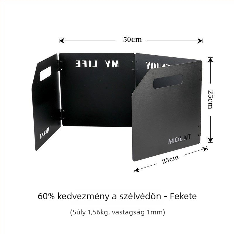 Szélvédő kültéri hordozható gázfőzőhöz — Leshan Outdoor Strength Factory, modell 7HT5S6JH7MTH, CE tanúsított