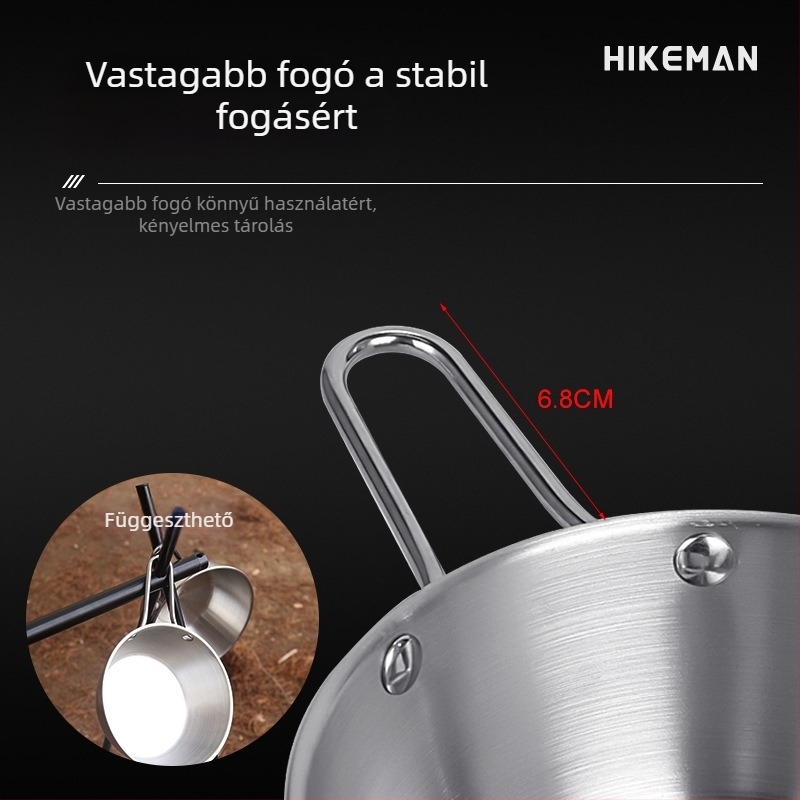 304 rozsdamentes acél kemping tál – hordozható, szigetelt, súly 113–129 g, egy személyre, modellek LYW-400/LYW-600