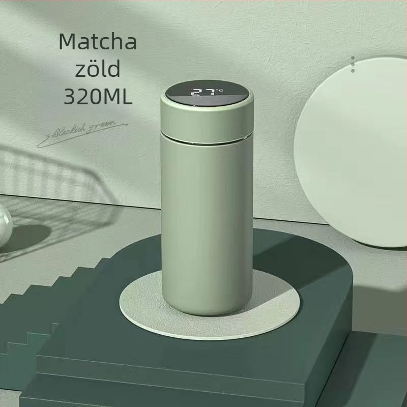 316 rozsdamentes acél termosz intelligens hőmérséklet-szabályozóval és kijelzővel, nagy kapacitású egyenes dizájn, sport és üzleti ajándék