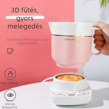 Elektromos kerámia egészség pohár, fűtés a vázon, 360W, kapacitás 0,6–1,0L, túlmelegedés elleni védelem, 1–2 adag