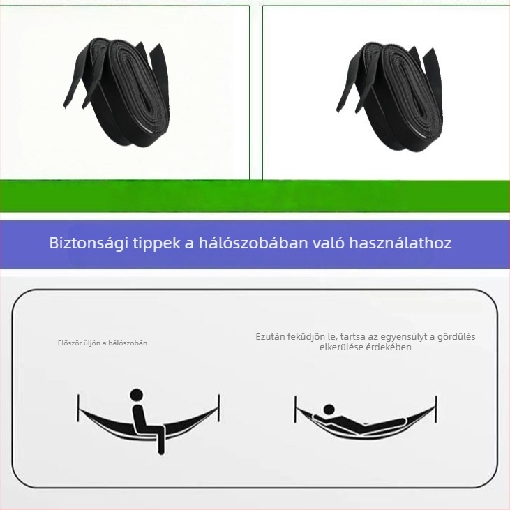 Nylon felületű függőágy, maximális teher 300, súly 500 g, testreszabható