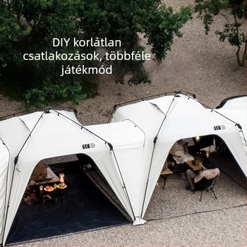 Autó melletti gyorsan nyíló árnyékoló sátor, kültéri nyári kemping kupolás sátor