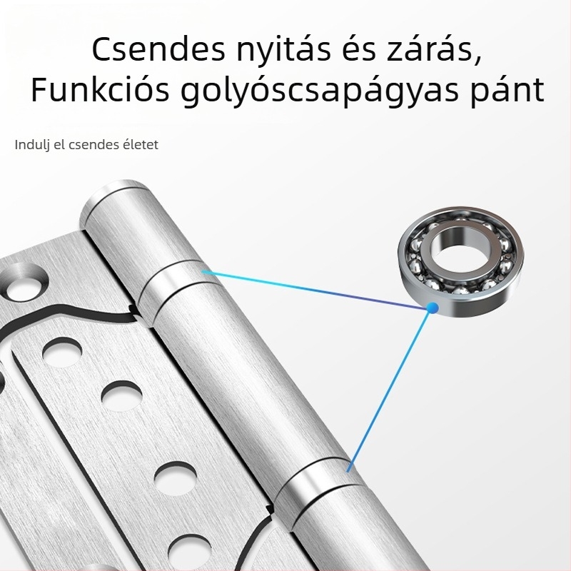 Rozsdamentes acél belső ajtó zsanérok – csendesek, lopás elleni, rejtett csuklók az ajtókhoz, gardróbokhoz és szekrényekhez