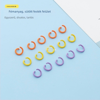 Fém kulcstartó készlet gyöngy tartozékokkal és lyukasztóval, 3D puzzle