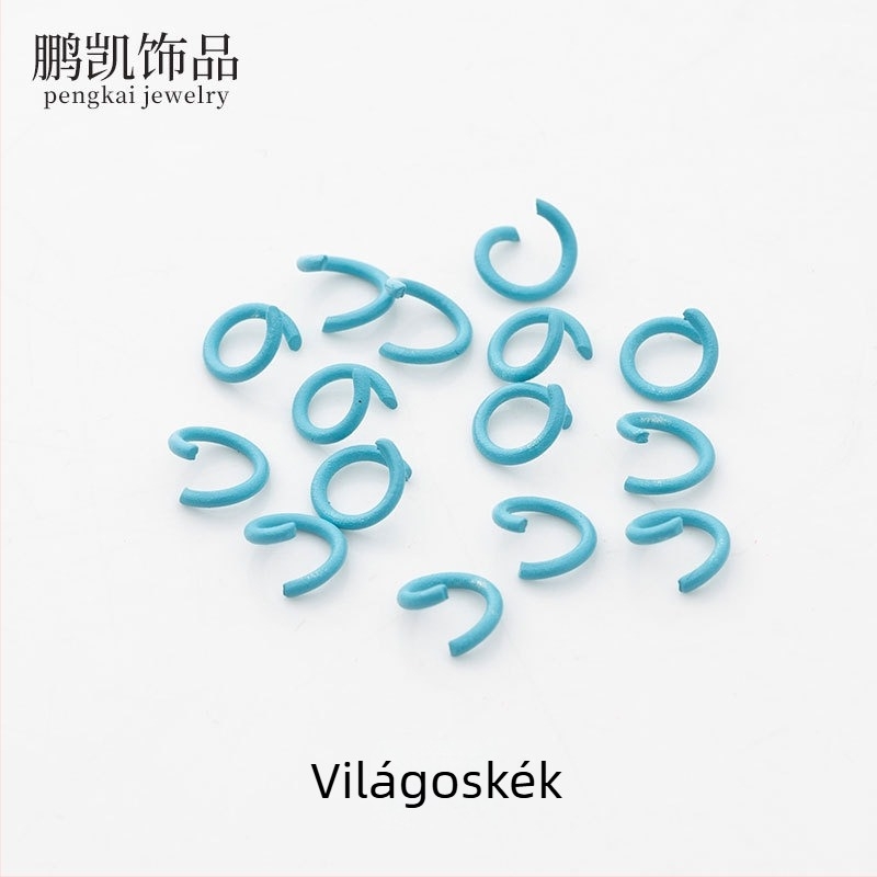 Fém kulcstartó készlet gyöngy tartozékokkal és lyukasztóval, 3D puzzle