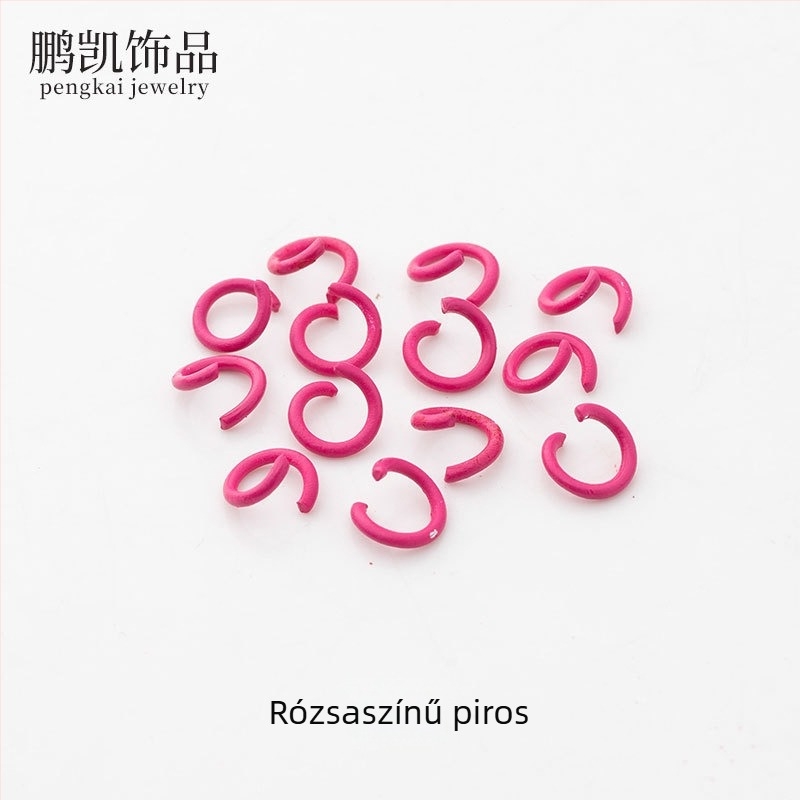 Fém kulcstartó készlet gyöngy tartozékokkal és lyukasztóval, 3D puzzle