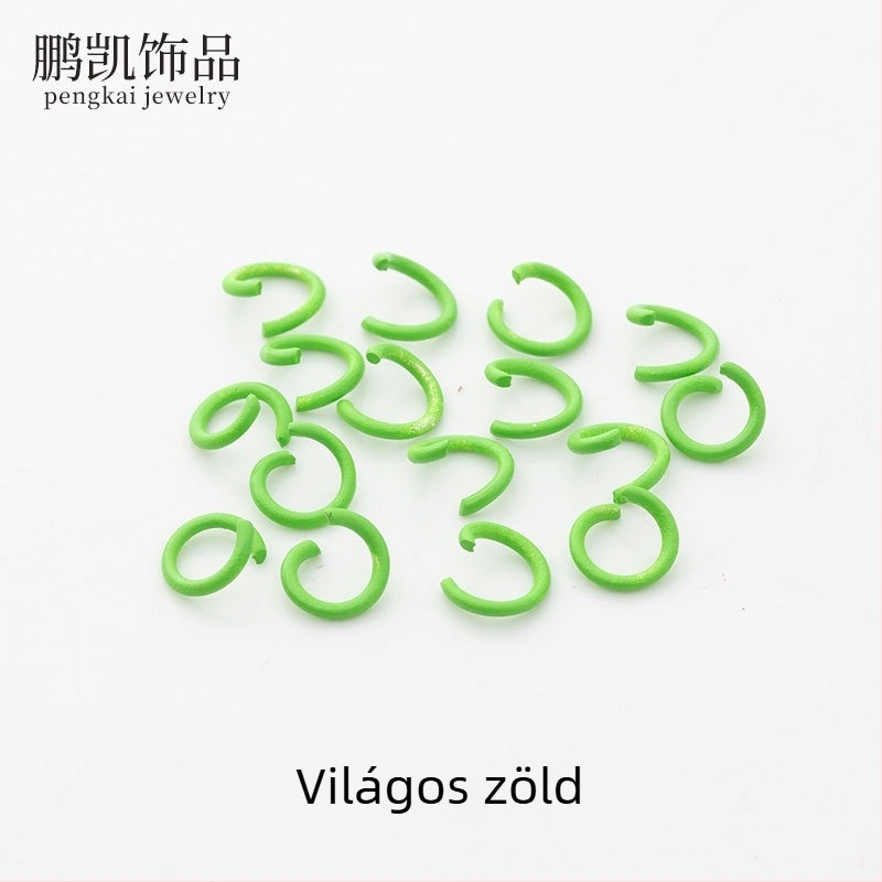 Fém kulcstartó készlet gyöngy tartozékokkal és lyukasztóval, 3D puzzle