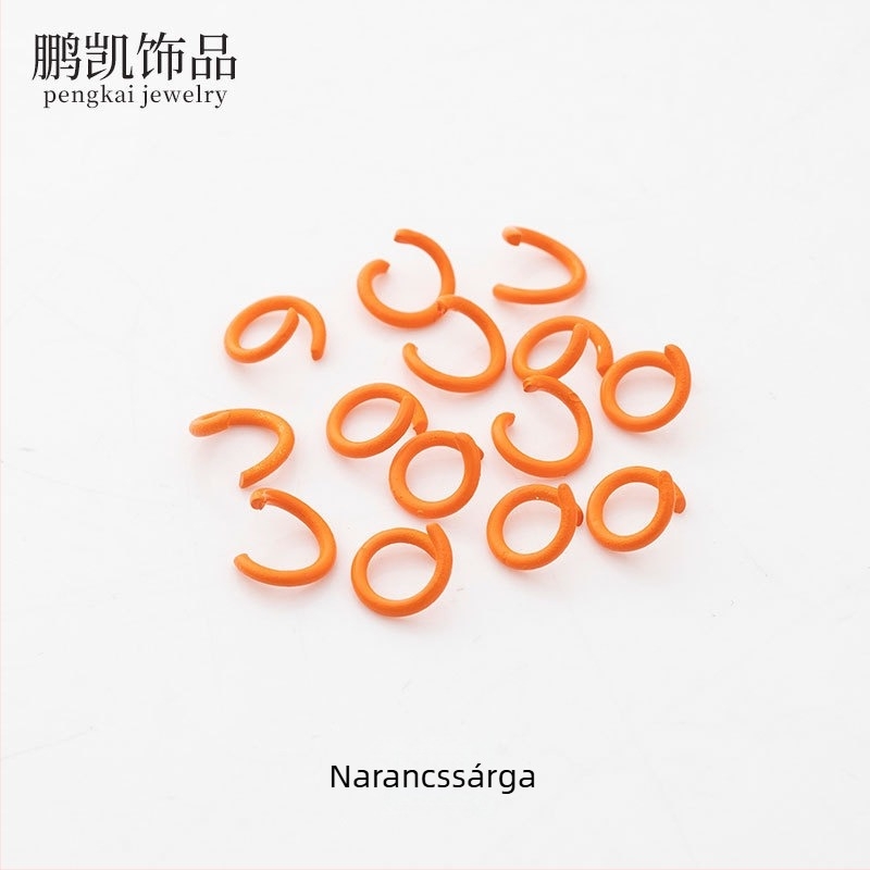 Fém kulcstartó készlet gyöngy tartozékokkal és lyukasztóval, 3D puzzle