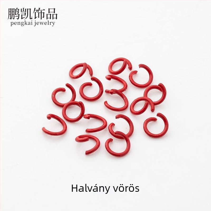 Fém kulcstartó készlet gyöngy tartozékokkal és lyukasztóval, 3D puzzle