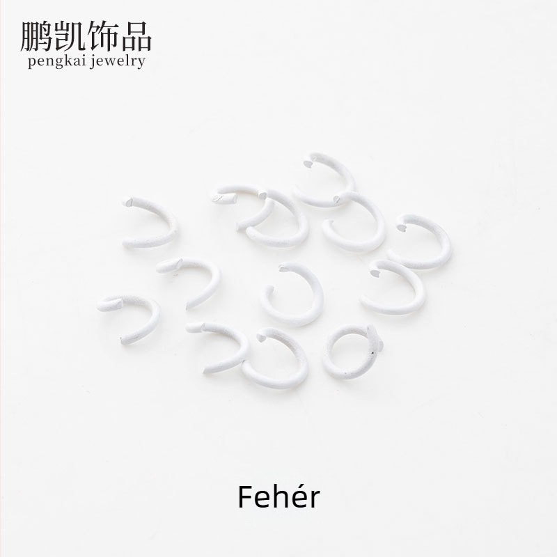 Fém kulcstartó készlet gyöngy tartozékokkal és lyukasztóval, 3D puzzle