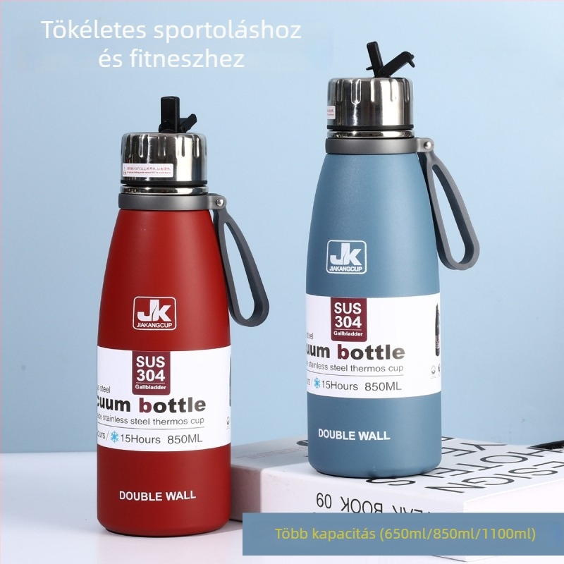 340 ml kétszeres falú rozsdamentes acél vákuum-szigetelt palack Coca-Cola forma, szabadtéri sportos vízpalack, hordozható