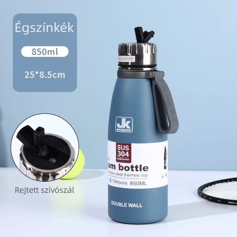340 ml kétszeres falú rozsdamentes acél vákuum-szigetelt palack Coca-Cola forma, szabadtéri sportos vízpalack, hordozható