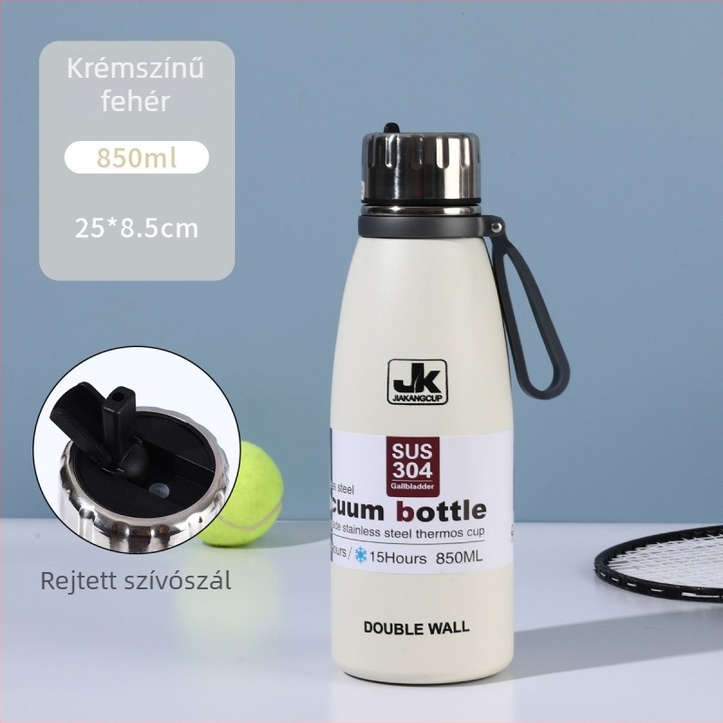 340 ml kétszeres falú rozsdamentes acél vákuum-szigetelt palack Coca-Cola forma, szabadtéri sportos vízpalack, hordozható
