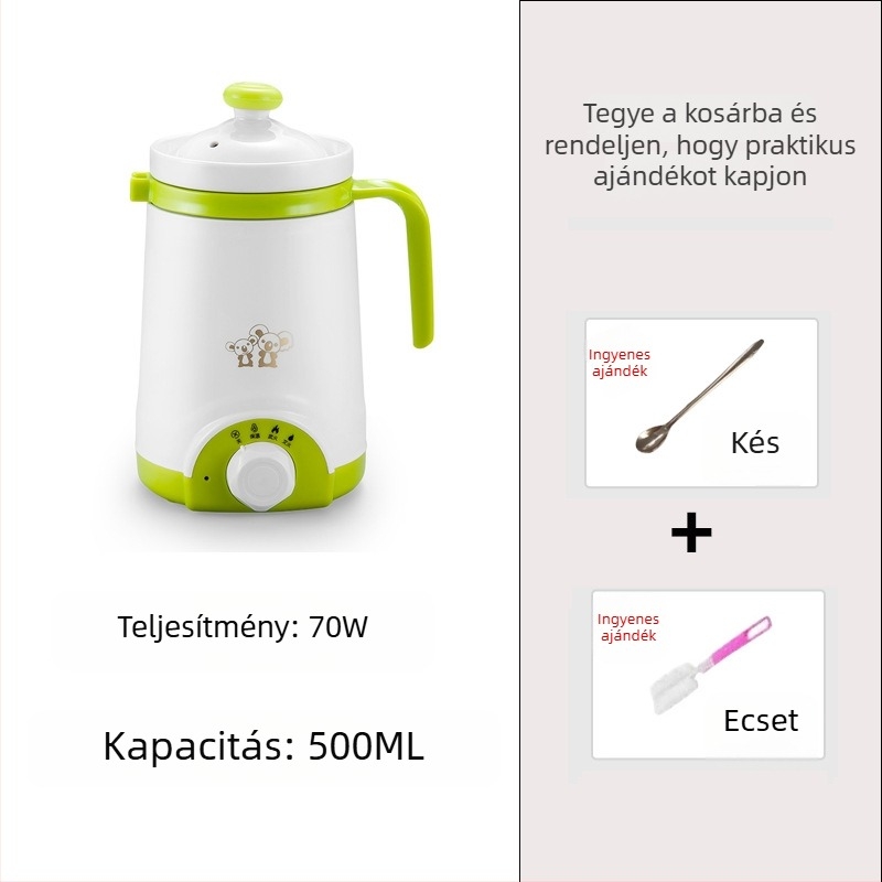 Beépített fűtőlemezzel ellátott elektromos melegítőbögre, Emperor Meal márka, teljesítmény 1000 W alatt, kapacitás 1 L alatt, tápkábel hossza 0,7 m, 1–2 személyre