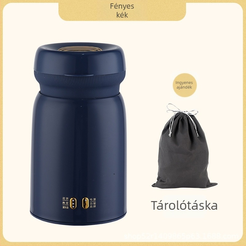 Beépített fűtőlemezzel ellátott elektromos melegítőbögre, Emperor Meal márka, teljesítmény 1000 W alatt, kapacitás 1 L alatt, tápkábel hossza 0,7 m, 1–2 személyre