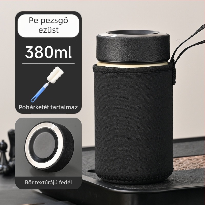 304 rozsdamentes acél kettős falú vákuumos autós termosz pohár, intelligens hőmérséklet-vezérlés, izoláció, tea és víz elválasztása