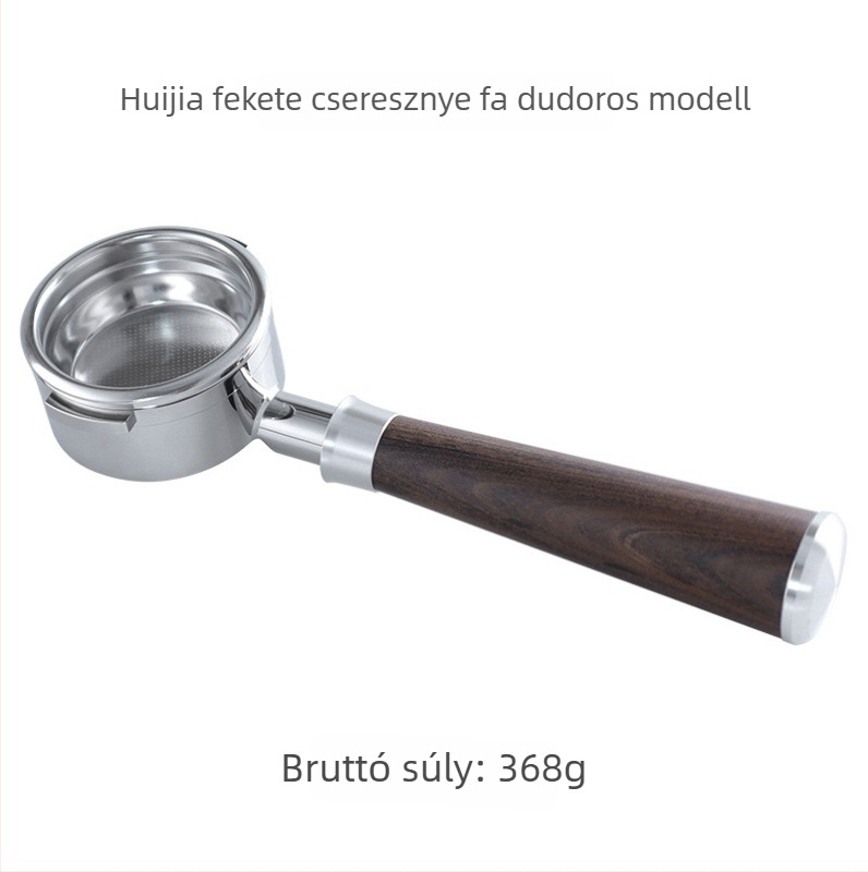 KLAM alul nélküli portafilter kávéfőzőhöz, 304 rozsdamentes acélból, dupla fül, modern minimalist stílus
