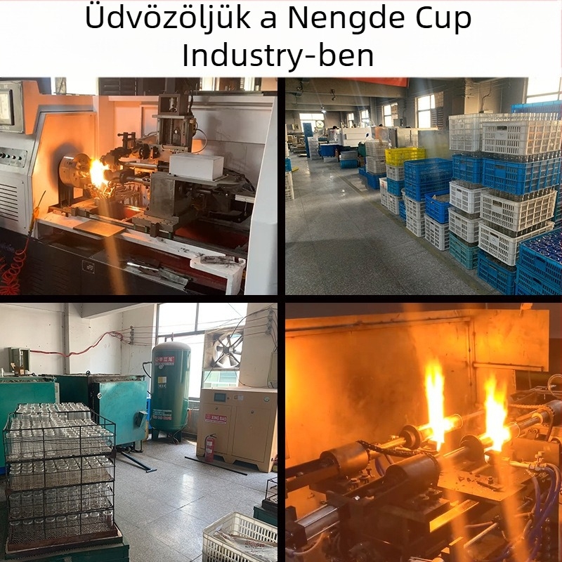Intelligens hőmérséklet-mérő kettős falú üvegpohár, tea-víz szétválasztás, magas boroszilikát üveg