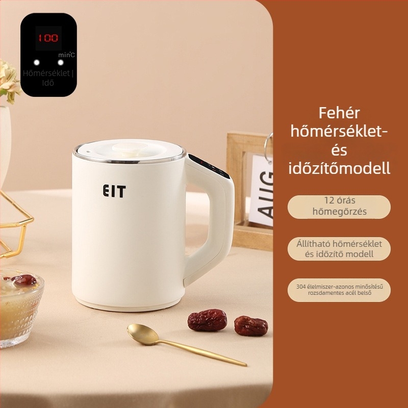 Far Light Elektromos Egészséges Teás Pohár, 800 ml, 300 W, beépített fűtőlap, 1–2 személyre