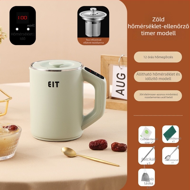 Far Light Elektromos Egészséges Teás Pohár, 800 ml, 300 W, beépített fűtőlap, 1–2 személyre