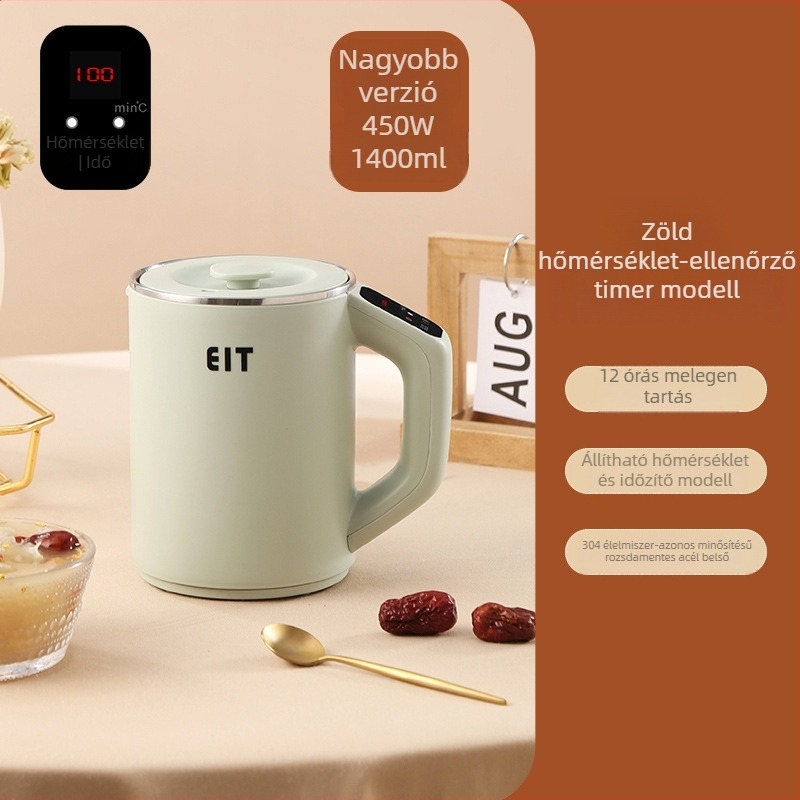 Far Light Elektromos Egészséges Teás Pohár, 800 ml, 300 W, beépített fűtőlap, 1–2 személyre