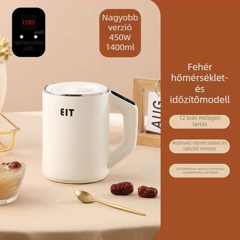 Far Light Elektromos Egészséges Teás Pohár, 800 ml, 300 W, beépített fűtőlap, 1–2 személyre