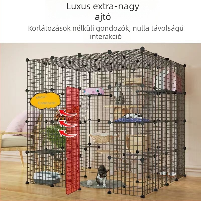 Vasból készült macska ketrec beltéri használatra – macskafészek