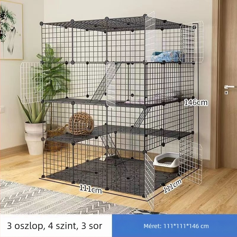 Vasból készült macska ketrec beltéri használatra – macskafészek