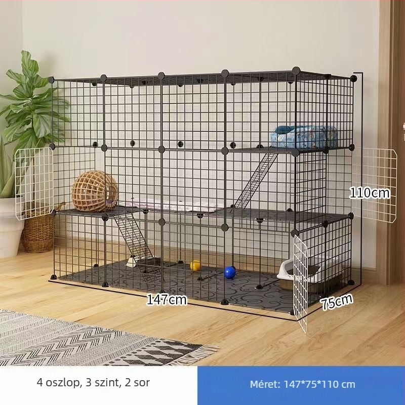 Vasból készült macska ketrec beltéri használatra – macskafészek