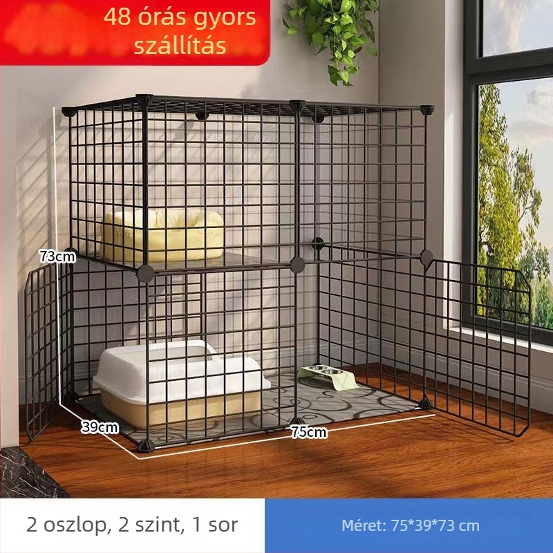 Vasból készült macska ketrec beltéri használatra – macskafészek