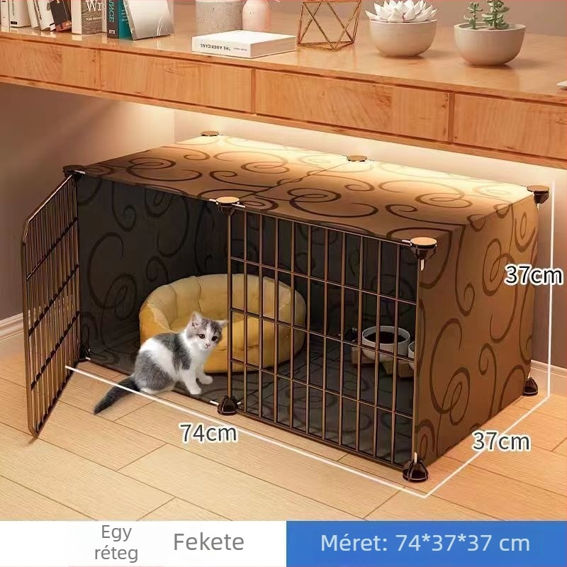 Vasból készült macska ketrec beltéri használatra – macskafészek