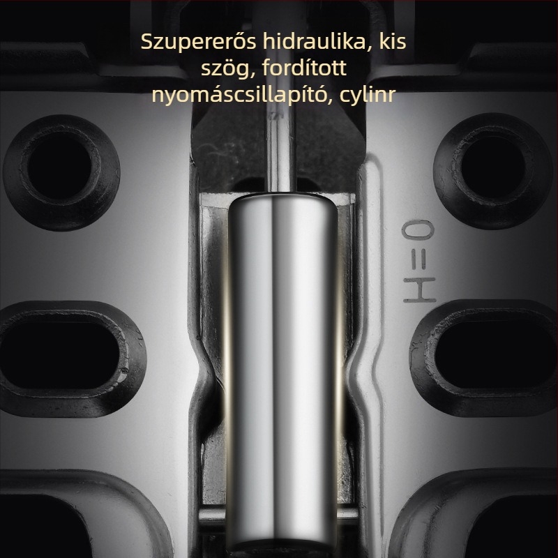 Speciális szögű csukló buferrel; két lyukas rövid kar; állítható ъgok ±30°, ±45°, 90°, 135°, 165°; anyag: hideg hengerelt acél; alsó rézbevonat