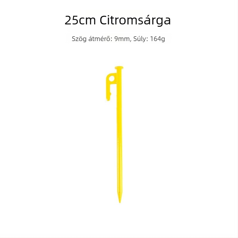 Sátor szeg – acélból, hosszú és vastag kivitel, ideális hóban és homokban történő kempingezéshez (Anyag: acél; Típus: sátor szeg)