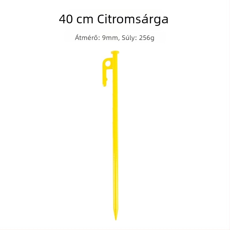 Sátor szeg – acélból, hosszú és vastag kivitel, ideális hóban és homokban történő kempingezéshez (Anyag: acél; Típus: sátor szeg)