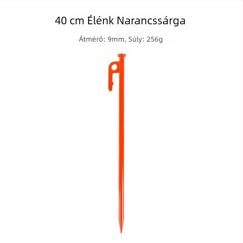Sátor szeg – acélból, hosszú és vastag kivitel, ideális hóban és homokban történő kempingezéshez (Anyag: acél; Típus: sátor szeg)