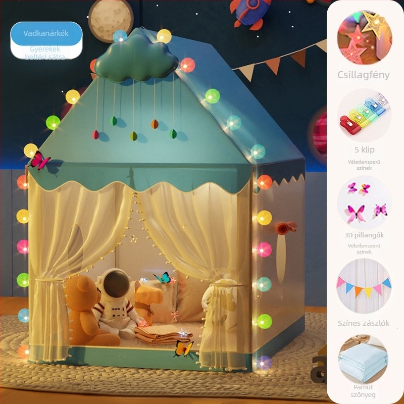 Beltéri gyerek sátor - piramisszerű stílus, egyrétegű felépítés, összeszerelést igényel, külső sátor vízálló 1000-1500mm