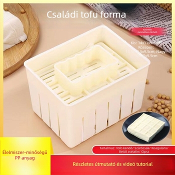 Tofu-forma háztartási használatra - műanyag, élelmiszer-minőségű, DIY keret
